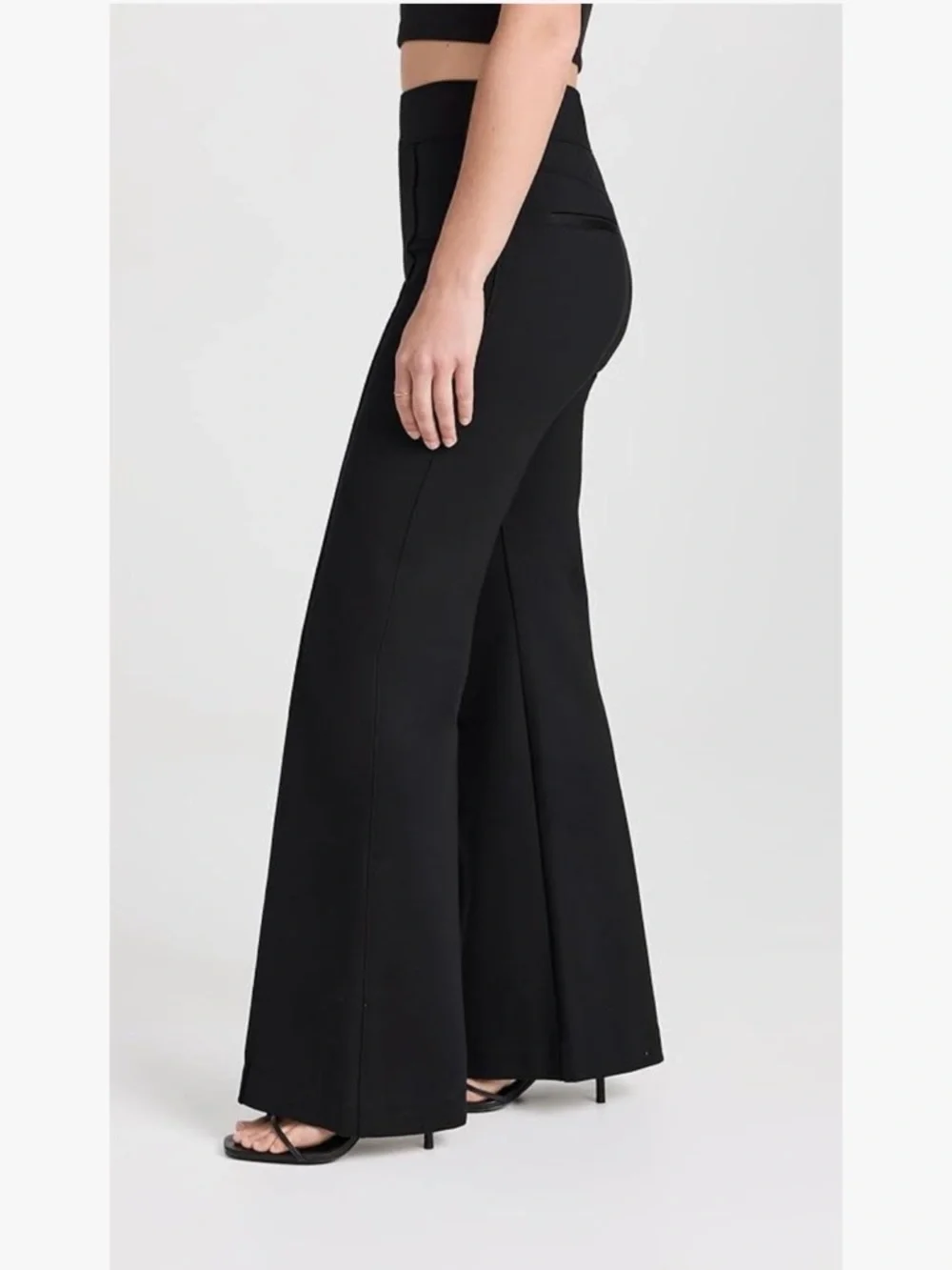 SPANX Black Hi-Rise Flare Pant - Picture 2 of 10